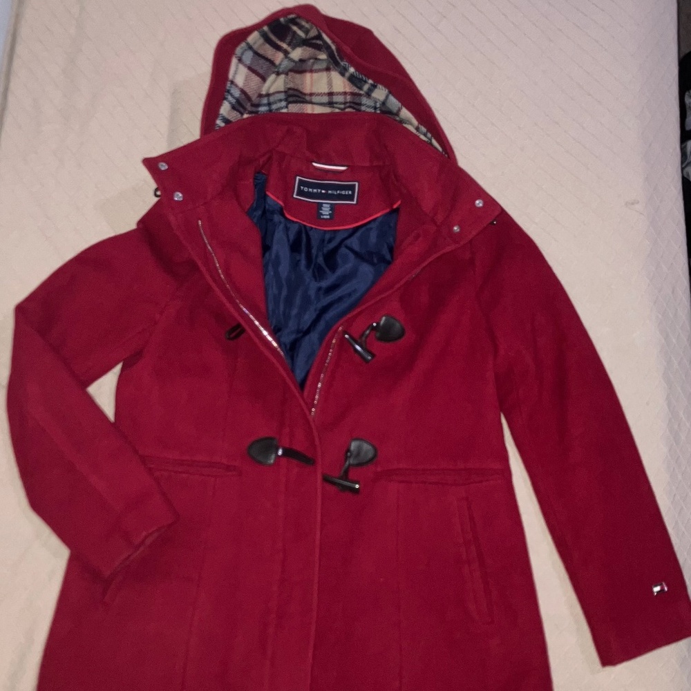 Tommy Hilfiger hooded toggle coat